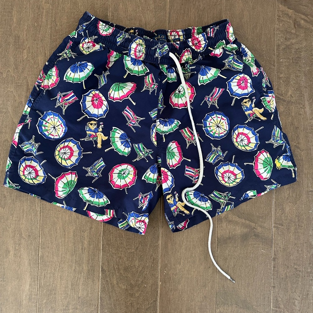 Men’s Polo Teddy Umbrella Print Swim Shorts